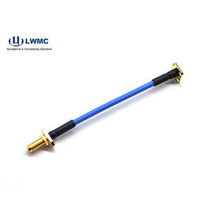 SMA nữ vách ngăn 2 lỗ mặt bích để SMA 4 lỗ mặt bích hàn cho. 141 Cáp - Product Image 1