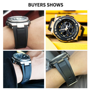 Bracelets de montre <span class=keywords><strong>Casio</strong></span> de remplacement en résine pour modèles GST-W300/GST-S110/S100G/GST-W110/W100G - Product Image 4