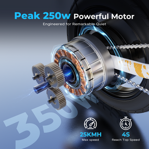 VAVRUN-Vélo électrique pliable 14 ", suspension arrière 250W, portée de 45km, ville campus, trajet quotidien pour adultes et adolescents - Product Image 2