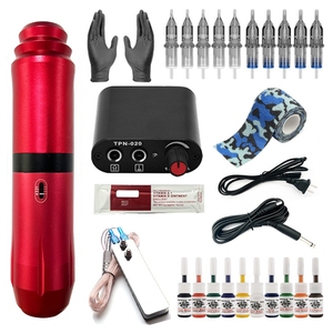 Máy xăm Bộ dụng cụ tên lửa V6 Bộ công cụ thực hành Bút Quay cung cấp điện kim mực cung cấp điện hình xăm Kit - Product Image 2