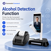 Mesin Kontrol Akses Pengenal Wajah yang Dapat Disesuaikan, Deteksi Alkohol, Printer, Mencegah Penggunaan Proxy, Mendukung WiFi