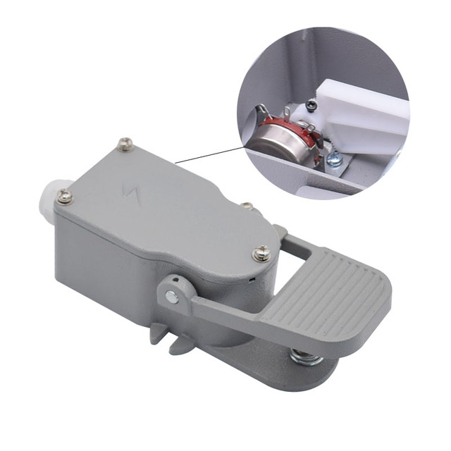 KARWOLL KW11 Industrial Micro-motion Inverter Stepless Speed Control Switch 5K10K Front Potentiometer Foot Pedal Metal 250V 10A