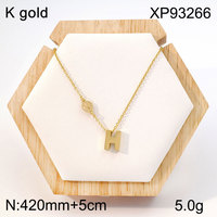 Collar de Acero Inoxidable con Colgante de Mariposa para Mujer, Chapado en Oro de 18K, Cadena de Eslabones de Moda, Joyería Fina al por Mayor