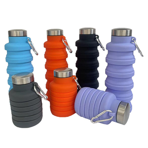 Meilleures ventes Tasse en silicone pliable rétractable unisexe Bouteilles d'eau pliables pour la course à pied Sports d'extérieur pour la salle de sport - Product Image 2