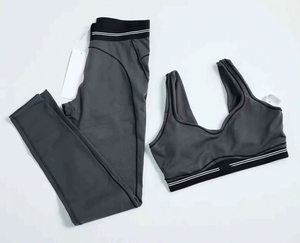 Conjunto de 2 Piezas de Leggings Deportivos para Mujer, de Alta Calidad, con Hilo Elástico en Cuatro Direcciones, Sin Costuras, para Yoga y Pilates, al por Mayor - Product Image 4