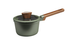 Casseroles et poêles <span class=keywords><strong>en</strong></span> aluminium effet bois de <span class=keywords><strong>haute</strong></span> qualité, best-seller, revêtement antiadhésif <span class=keywords><strong>en</strong></span> céramique, ensembles de batterie de cuisine avec couvercle <span class=keywords><strong>en</strong></span> verre - Product Image 3