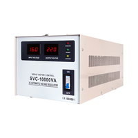 Stabilisateur de tension domestique automatique, disjoncteur monophasé SVC, régulateur 10KVA 220V AC avec affichage intelligent en cuivre pour centre de données