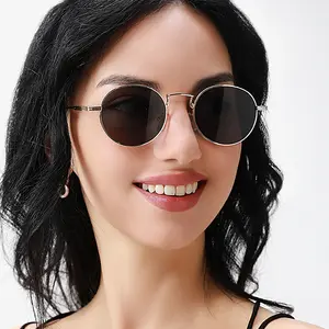 ADE WU STY9191 High Quality Yellow Lens Round Frame Sunglasses Vintage Design Fashionable Metal Sunglasses For Men Wnd Women