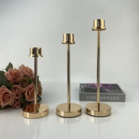Support de bougie de Noël de luxe pour mariage, chandelier en métal exquis, décoration d'intérieur, élégant, doré, écologique