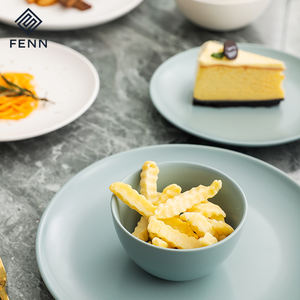 FENN Casa Nordic Moda Louça Céu Azul/Branco Cores Fruta Arroz Tigela Pratos Set Tigela Cerâmica Tigela para Casa e Cozinha - Product Image 4