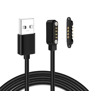 Shenzhen LIKE Automotive 12V 3A 4 Pin Magnetic Pogo Pin Usb Cable Connector