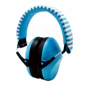 EM1003B Cushioned POM Headband Safety Ear Defender Hearing Protector Noise Reduction Ear Muffs Earmuffs With Soundproof