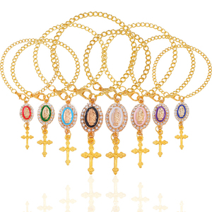 Volante Rosario encanto accesorio <span class=keywords><strong>Virgen</strong></span> <span class=keywords><strong>de</strong></span> <span class=keywords><strong>Guadalupe</strong></span> coche encantos decoración <span class=keywords><strong>bendiciones</strong></span> bautismo religioso católico regalo - Product Image 1
