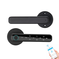 Verrou de porte à empreintes digitales OEM, avec chargeur USB, noir, étanche, pour maison d'extérieur, électronique, pêne dormant, ttlock, serrures tuya
