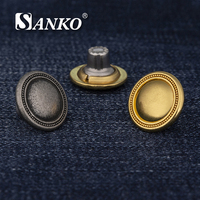 SANKO, fabricant OEM de boutons en métal personnalisés pour jeans, fournisseur en gros de quincaillerie pour denim, marque privée