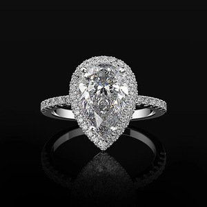 Anello a Goccia per Donne, Design Geometrico Semplice, Anello da Indossare Quotidianamente - Product Image 1
