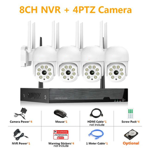 Kit de Seguridad Tuya de 4 Canales y 3MP con NVR Wifi, Monitor LCD de 12.5 Pulgadas, Kit de Cámara Wifi, Cámara IP Inalámbrica, Sistema de CCTV Inalámbrico - Product Image 3
