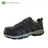 Zapatos de Seguridad Originales para Mujer, Unisex, Tejidos, con Puntera de Acero, Plantilla Cómoda, Estilo Senderismo