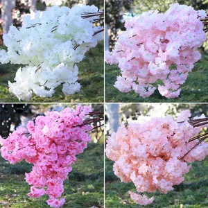Ramas <span class=keywords><strong>de</strong></span> Flores <span class=keywords><strong>de</strong></span> Cerezo Artificiales Hechas a Mano para Decoración <span class=keywords><strong>de</strong></span> Arcos en Bodas, Acción <span class=keywords><strong>de</strong></span> Gracias, San Valentín, Día <span class=keywords><strong>de</strong></span> la Madre, Flores <span class=keywords><strong>de</strong></span> Seda para Manualidades - Product Image 3