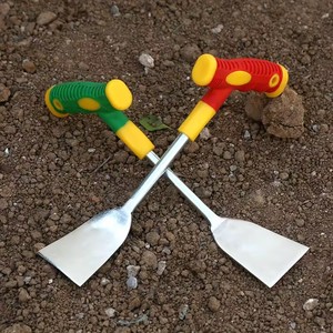 Outils de jardinage : pelle et râteau avec pelle en plastique et manche pour planter, creuser et ameublir la terre - Product Image 5