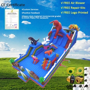 Trung Quốc Thương mại Inflatable Combo lâu đài với slide và leo núi superhhero công viên Inflatable Combo khóa học - Product Image 1