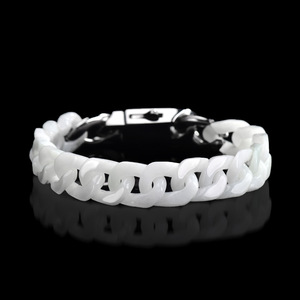 Chính hãng tự nhiên jadeite Cuban chuỗi ngọc Vòng đeo tay hip hop xu hướng cá tính ngọc các chuỗi tay bán buôn GB01/GB02/GB03 - Product Image 3