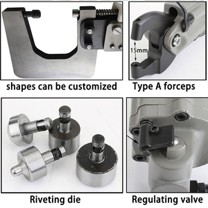 Handbediende C-type moer-klemmachine, pneumatische klinknagelgereedschappen, klinknagelknijper - Product Image 3