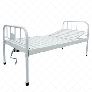 Xin Yuchen Manual Hospital <b>Bed</b> YC-B12 <b>Single</b> Crank Steel Powder Coated White <b>Adjustable</b> Nursing <b>Bed</b> for Home Use - Product Image 1
