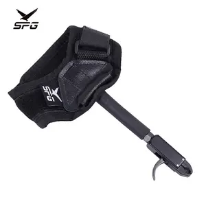 SPG Bow Release Archery Compound Bows Accessories Set Hunting Adjustable Wrist Triggers Aids Grip Clamp Professional Caliper