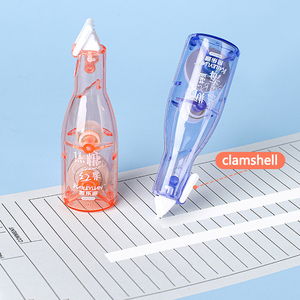 Juego de cintas correctoras estilo bolígrafo blanco de venta directa de fábrica-4 piezas de papelería colorida para estudiantes con diseño de hielo - Product Image 3