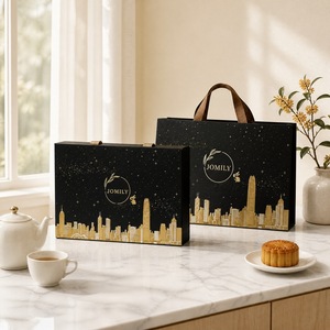 Boîte cadeau rigide en forme de livre avec logo personnalisé, estampage à chaud, poignée et fermeture magnétique, emballage en papier pour cadeaux d'affaires, souvenirs, OEM - Product Image 5