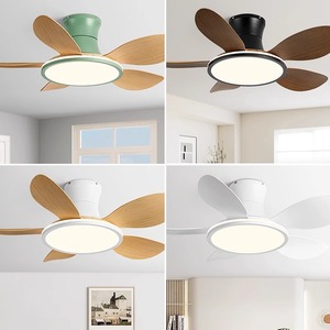Integrated <b>Ceiling</b> <b>Fan</b> Light With Led For Living Room Bedroom Hugger Design Silent Inverter Fixed Blade <b>Fan</b> Light - Product Image 1