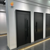 Puerta de Entrada Principal de Hierro de Diseño Personalizado, Puertas de Entrada de Seguridad para el Hogar, Puerta de Acero Antirrobo, Puerta Residencial Exterior