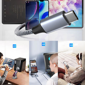 Câble audio auxiliaire USB C vers 3.5mm pour <span class=keywords><strong>iPhone</strong></span> 15, Samsung Galaxy S23, casque, type C vers 1/8 "mâle Hi-Fi Stereo <span class=keywords><strong>Jack</strong></span> Cord 3.3FT - Product Image 5