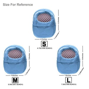 Trasportino <span class=keywords><strong>per</strong></span> Animali Domestici a Mezzaluna in Peluche Traspirante Eco-Friendly con Cerniera <span class=keywords><strong>per</strong></span> Conigli e Criceti - Ideale <span class=keywords><strong>per</strong></span> Viaggi in <span class=keywords><strong>Auto</strong></span> - Product Image 3