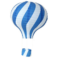 Lanterne de nouvel an en papier à rayures colorées, fabricants de ballons à Air chaud, vente en gros, décoration de fête de mariage, Cage en papier