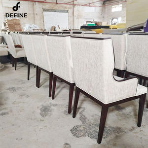 सुरुचिपूर्ण लक्जरी घर भोजन कक्ष फर्नीचर अवकाश खाने की कुर्सी <span class=keywords><strong>Armrest</strong></span> के साथ ठोस ऐश लकड़ी पैर - Product Image 6