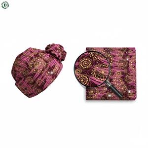 ผ้าทอประดับพลอยเทียมสไตล์ชนเผ่าเก๋ไก๋สไตล์แอฟริกันผ้าฝ้าย100% พิมพ์ลายขี้ผึ้งสไตล์แอฟริกันสำหรับเสื้อผ้าหรูหราผ้าทอสไตล์โบโฮ - Product Image 2