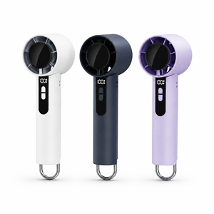 Kipas Pendingin <span class=keywords><strong>Mini</strong></span> Portabel Genggam Kecepatan Tinggi Motor Tanpa Sikat 100 Tingkat 3000mAh Lipat USB Elektrik Layar LED Dapat Diisi Ulang - Product Image 1