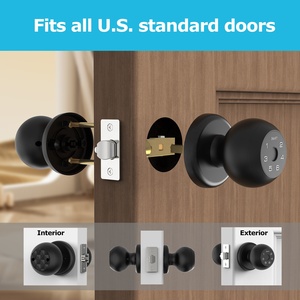 Smart Fingerprint <strong>Door</strong> Lock Electronic Deadbolt <strong>Door</strong> <strong>Knob</strong> Keyless Entry with App Control for Home Hotel Apartment - Product Image 4