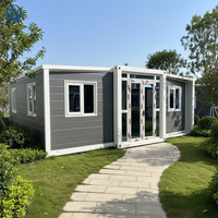 Maison de conteneur extensible de luxe de 40 pieds, préfabriquée, modulaire, maison de luxe à vendre