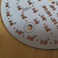 מודפס מעגל לוח ריק Pcb עגול גודל כיכר גודל mcpcb גודל משמש עבור 3w 5w 7w 9w 12w 15w 18w Led הנורה אור