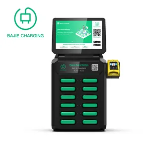 12 Slots Rental Powerbank Charging Station with pos Battery Outdoor shared power bank Smart Small Fast Charging Mobile phone