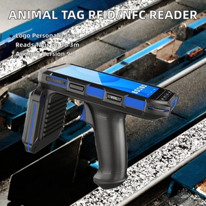 Lector de Etiquetas Portátil para Animales UHF RFID/NFC 865~868MHz/902~928MHz/13.56MHz, Material de PVC con Microchip, Sistema Operativo Android 9.0, para 0-3m - Product Image 2