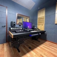 Panneau Acoustique Moderne en Polyester PET Insonorisant, Ignifuge, 90% NRC, Meilleure Vente, Prix Usine pour Studio, Hôtel et Chambre
