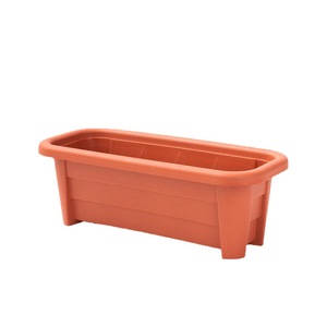 Balcony <strong>Garden</strong> Window Box Planter <strong>Troughs</strong> Brown Big Plastic Rectangular Pots <strong>for</strong> <strong>Plants</strong> - Product Image 5