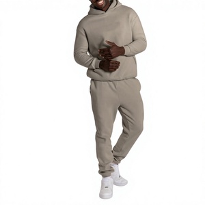 Ensemble de survêtement à capuche vert menthe pour homme, couleur unie, 2 pièces, tenue de sport, jogging - Product Image 5