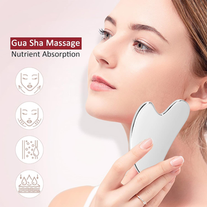 กัวซาบอร์ดสแตนเลสรูปหัวใจมีดนวดหน้าเครื่องมือเสริมความงามสำหรับตา - Product Image 4