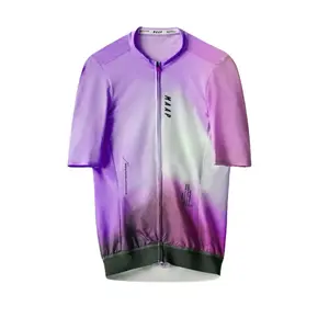 قماش رياضي يسمح بالتهوية لملابس فريق ركوب الدراجات من صانعي القطع الأصلية مع شعار ورقم لملابس كرة القدم