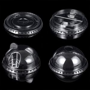 Ventes en gros de couvercles en plastique intelligents anti-fuite, écologiques, jetables, de qualité alimentaire (90 mm/95 mm/98 mm) - transparents pour gobelets - Product Image 1